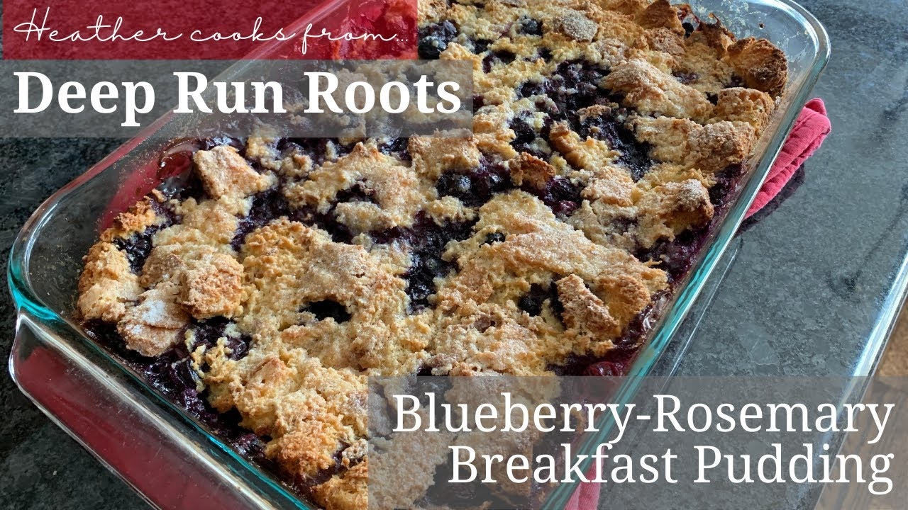 Blueberry-Rosemary Breakfast Pudding from undefined