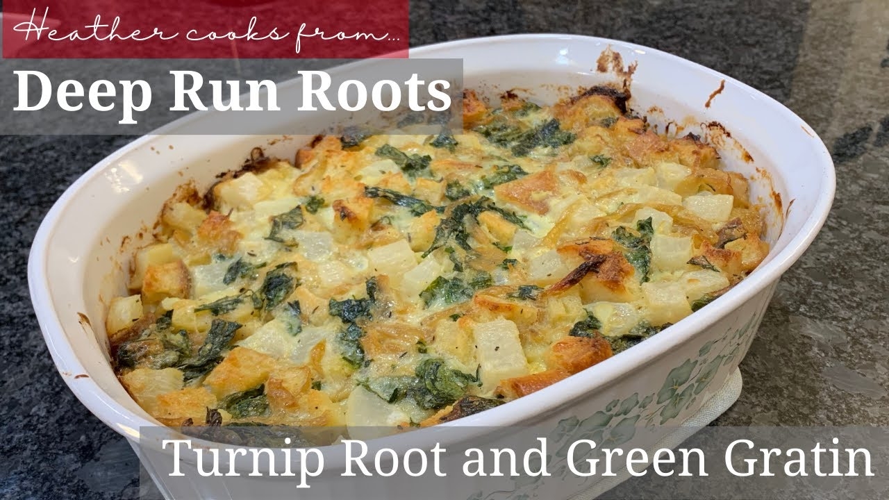 Turnip Root and Green Gratin from undefined