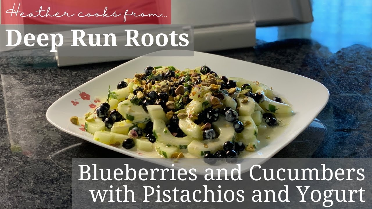 Blueberries and Cucumbers with Pistachios and Yogurt from undefined