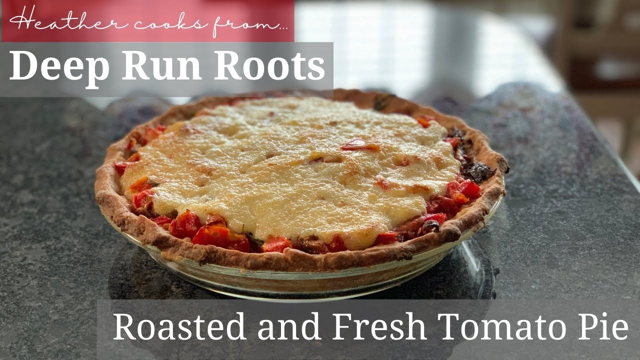 Roasted and Fresh Tomato Pie from undefined