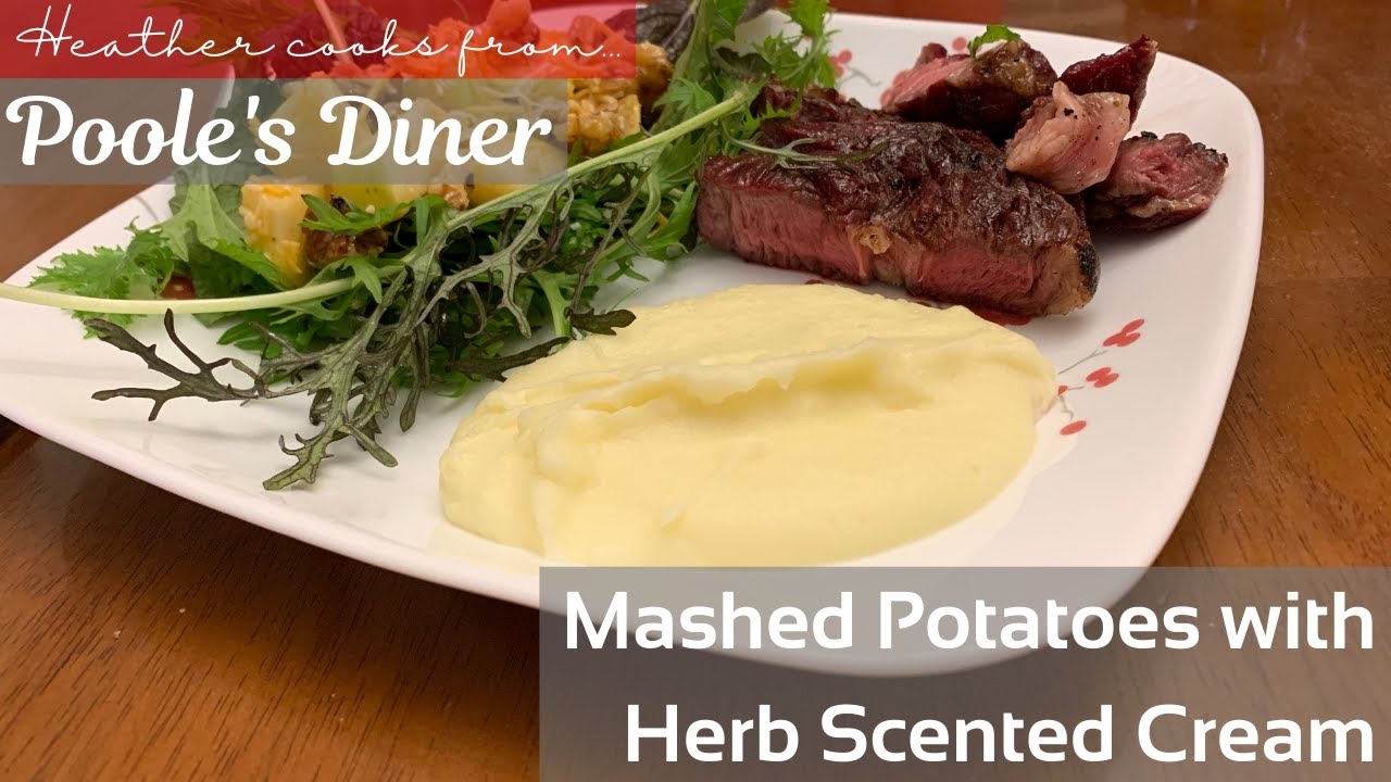 Mashed Potatoes with Herb-Scented Cream from undefined