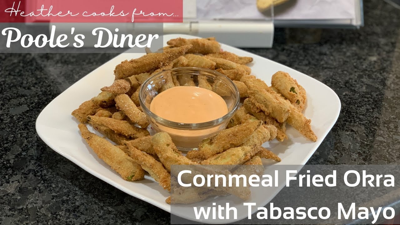 Cornmeal Fried Okra with Tabasco Mayo from undefined