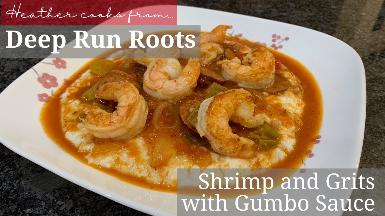 Shrimp and Grits with Gumbo Sauce from undefined