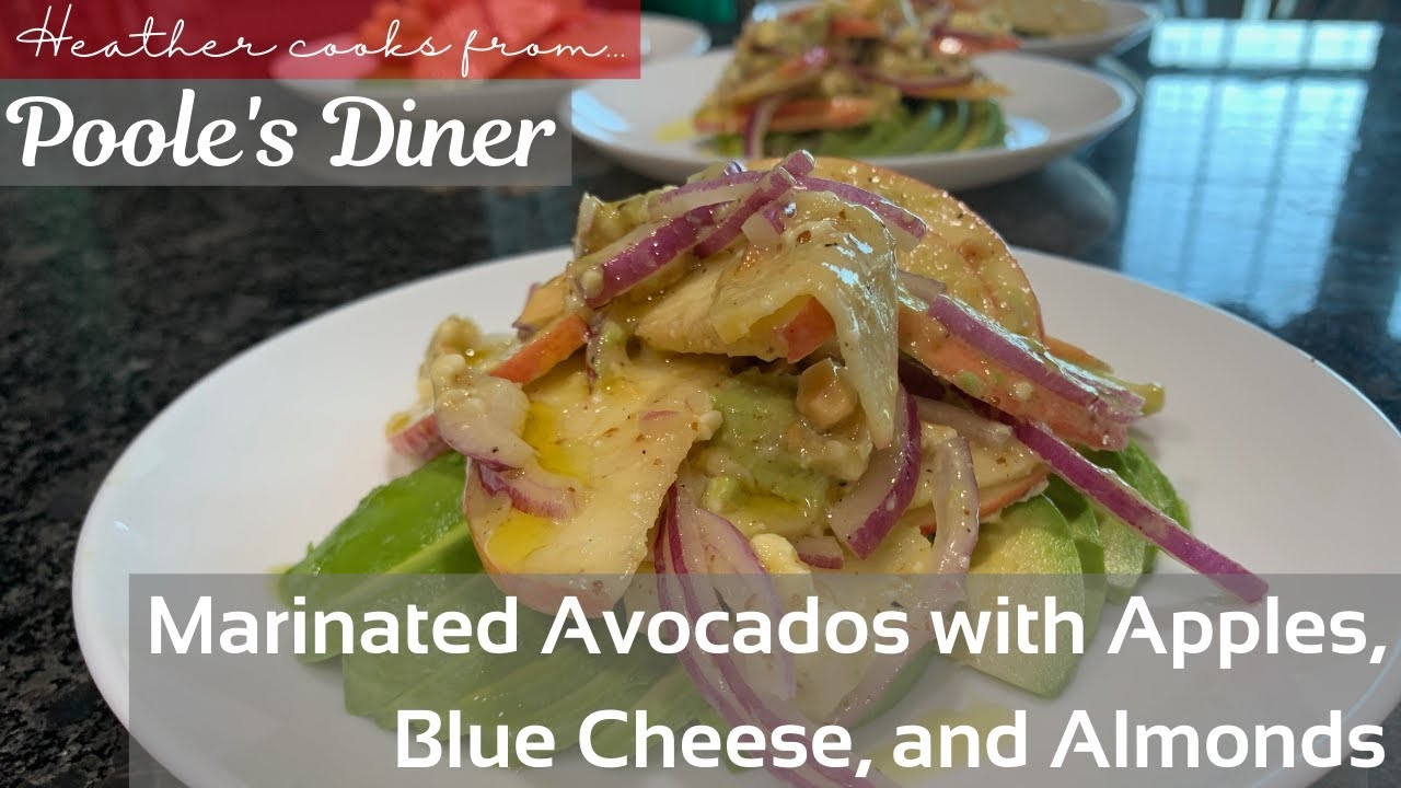 Marinated Avocados with Apples, Blue Cheese and Almonds from undefined