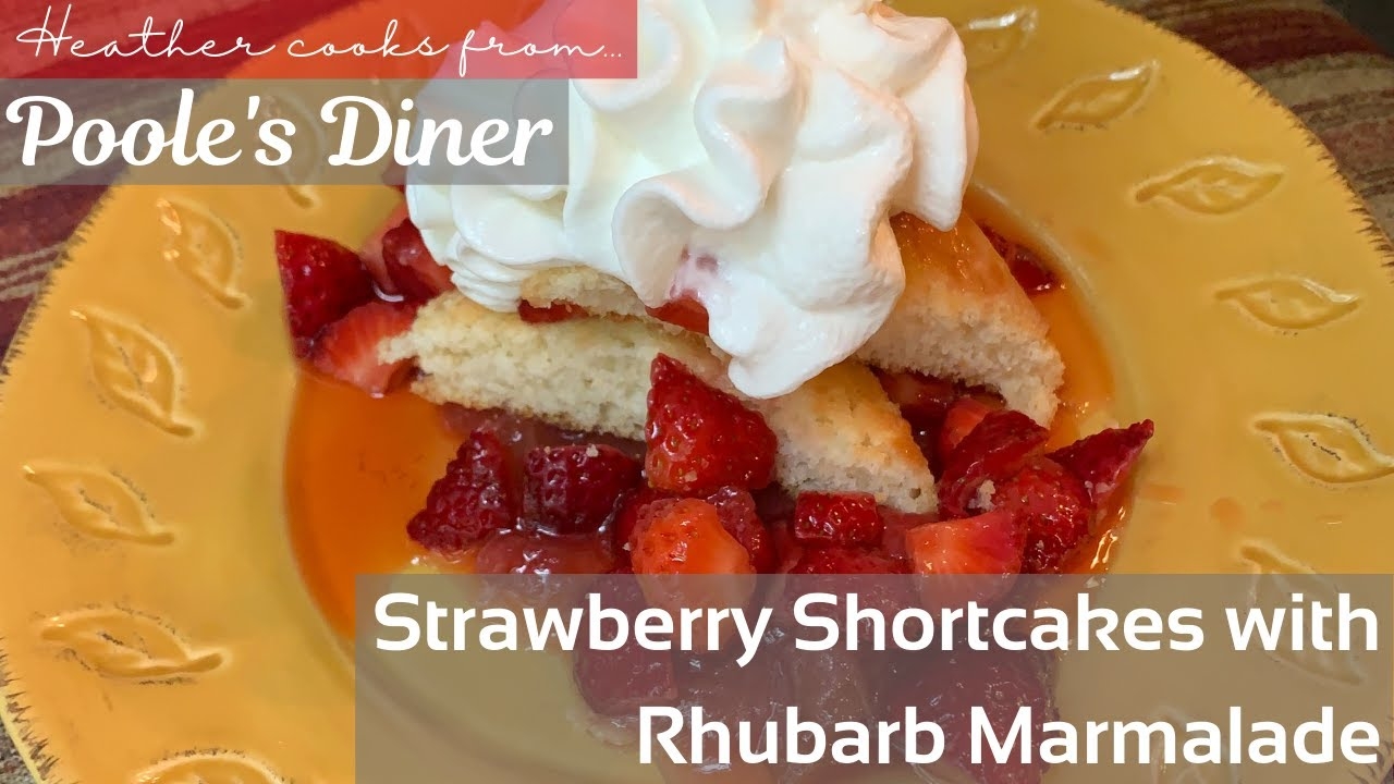 Strawberry Shortcakes with Rhubarb Marmalade from undefined