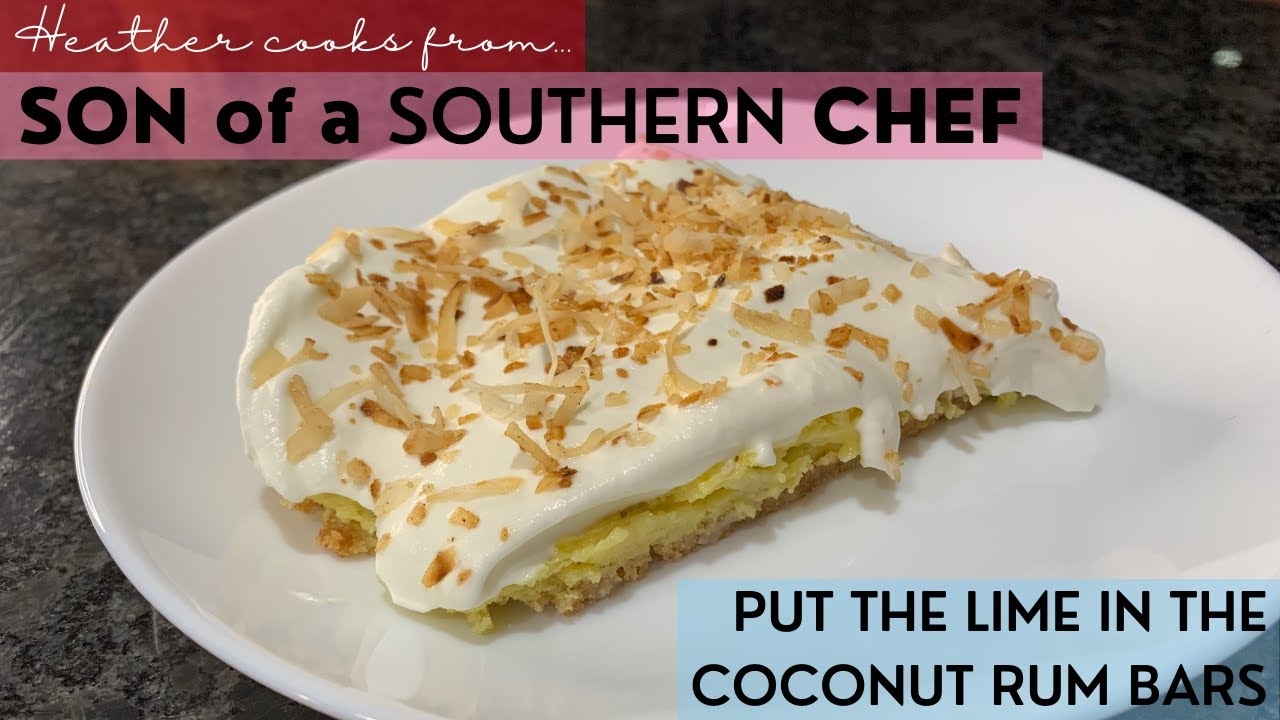 Put the Lime in the Coconut Rum Bars from Son of a Southern Chef