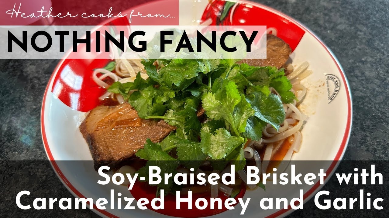Soy Braised Brisket with Caramelized Honey and Garlic from undefined