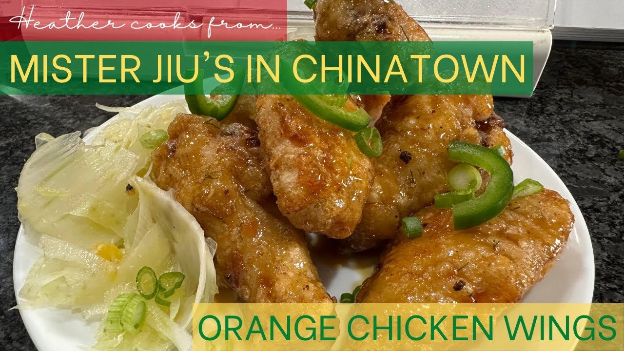 Orange Chicken Wings from Mister Jiu's in Chinatown